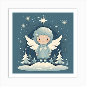 Christmas Angel 15 Art Print