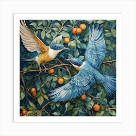 Kingfisher Birds Art Art Print