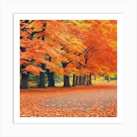 Autumn Leaves Art Print