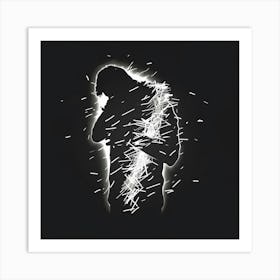 Man Holding A Torch Art Print