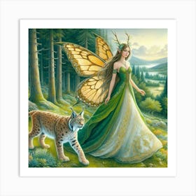 Fairy In The Forest 5 Art Print