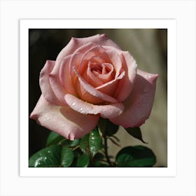 Pink Rose Art Print