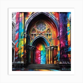 Colorful Cathedral Art Print