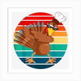 Happy Thanksgiving Turkey Day Funny Gift Art Print