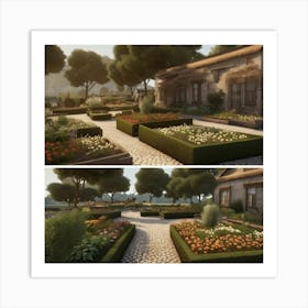 Default Default Vintage Gardens For Defferent Seasons Aestethi 3 Art Print