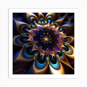 Fractal Flower Art Print