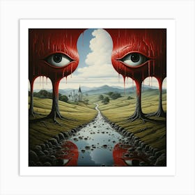 'The Red Eye' Art Print