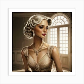 Portrait Of A Woman 1 Art Print