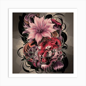 Tiger Tattoo 1 Art Print