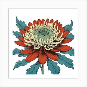 Chrysanthemum Flower 2 Art Print