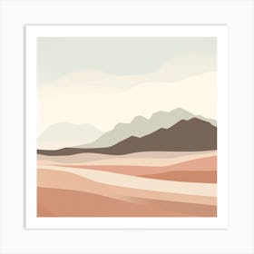 Desert Landscape - Desert Stock Videos & Royalty-Free Footage Art Print