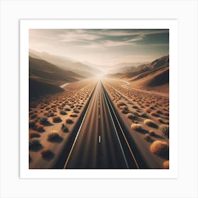 Road In The Desert 3 Art Print