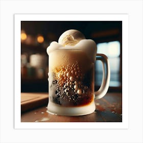 Ice Cream In A Mug Art Print