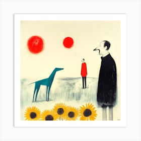 Dogs And Their People LI Art Print