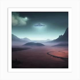 Extraterrestrial Visitor 1 Art Print