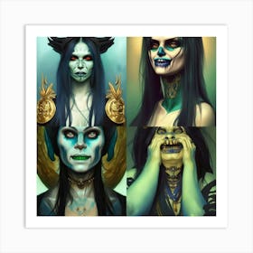 Demon Woman Art Print