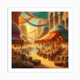 Islamic Market Art Print