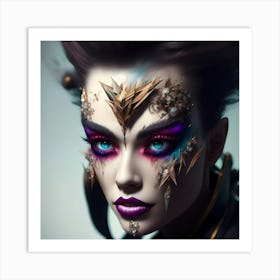 Fantasy Makeup Art Print