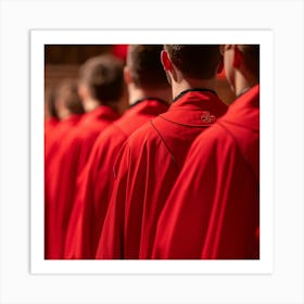 Red Robes 1 Art Print