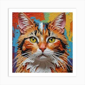 Cat Painting Art Print