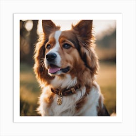 Collie Dog Art Print