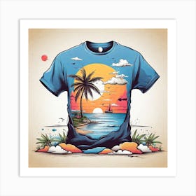 Sunset T - Shirt Art Print