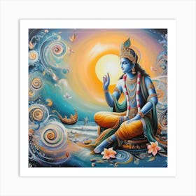 Lord Krishna 10 Art Print