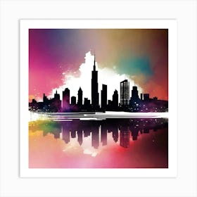 City Skyline 19 Art Print