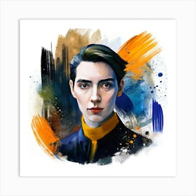 Girl In A Suit Art Print