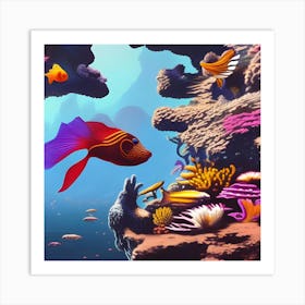 Underwater Fishes Art Print