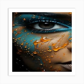 Water Drop Painting Art Print