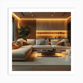 Modern Living Room 1 Art Print