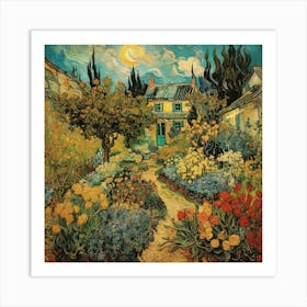 Garden By Vincent Van Gogh Art Print 1 Art Print