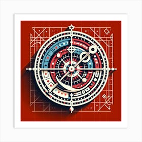 Compass 2 Art Print