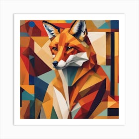 Fox by my door Art Print