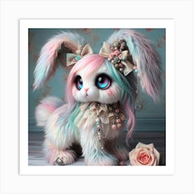 Bunny with Accessories Art Print