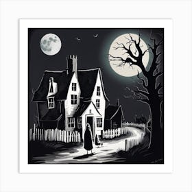 Haunted House 2 Art Print