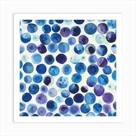 Blue Circles 2 Art Print