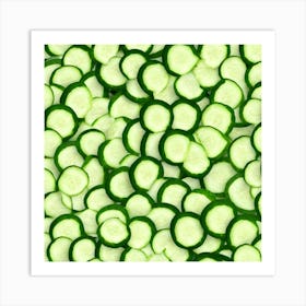 Cucumber Slices 3 Art Print