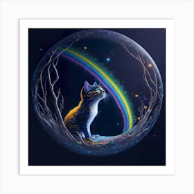 Cat Galaxy (143) Art Print