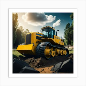 Buldozer Park (71) Art Print