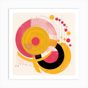 Abstract Circles 5 Art Print