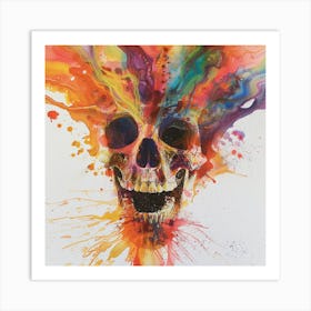 Skull Painting 25 Art Print