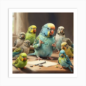 Parrots 1 Art Print