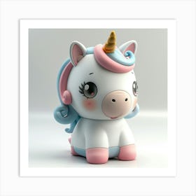 Cute Unicorn 879 Art Print