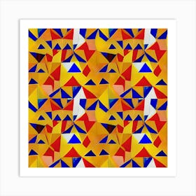 Abstract Triangles 5 Art Print