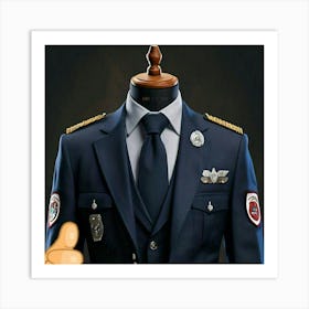 Mannequin In Uniform Art Print