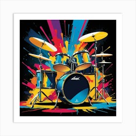 Drum Kit Art Print