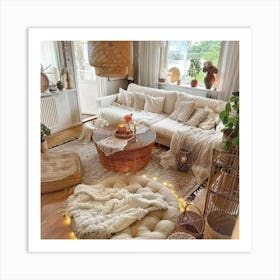 Bohemian Living Room Art Print