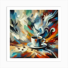 Coffee Painting 8 Art Print